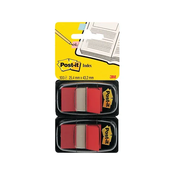 Post-it Index Tabs Dispenser with Red Tabs (Pack of 2) 680-R2EU