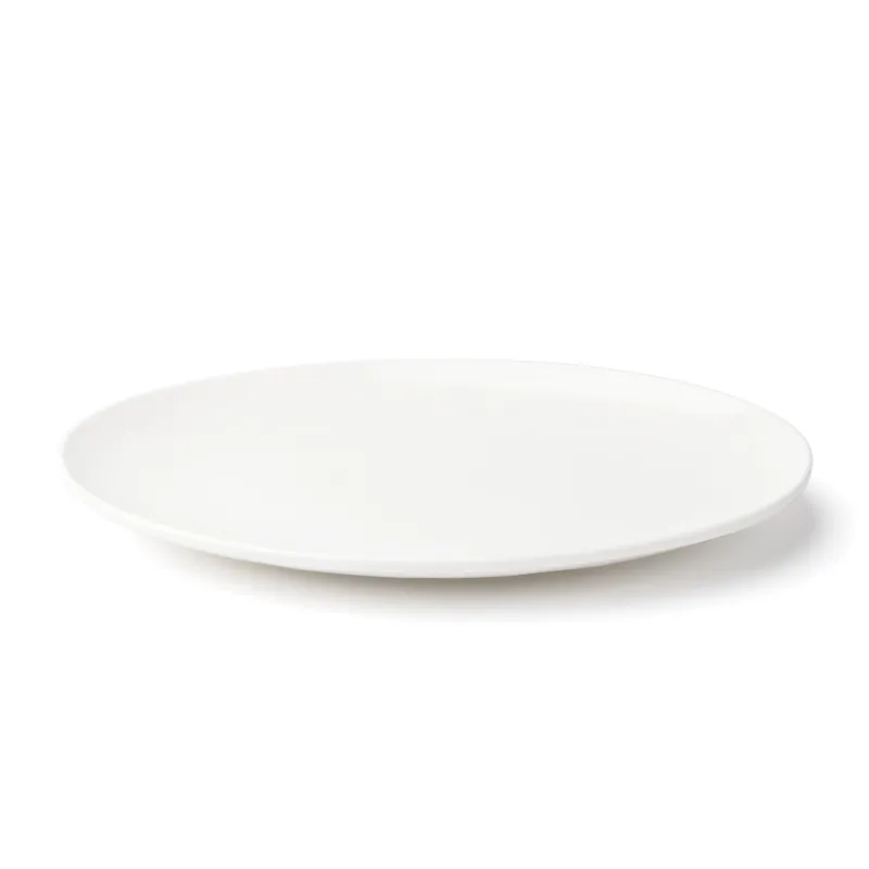 Browne Foundation Oval Coupe Plate, 10" x 7.25", White (12-pack)
