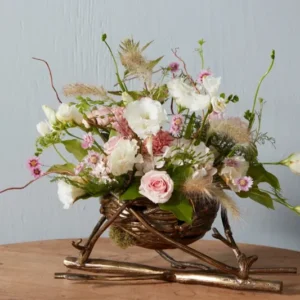 Casted Nest Centerpiece Floral Arrangements By Accent Decor | Planters, Troughs & Cachepots | Modishstore - 1