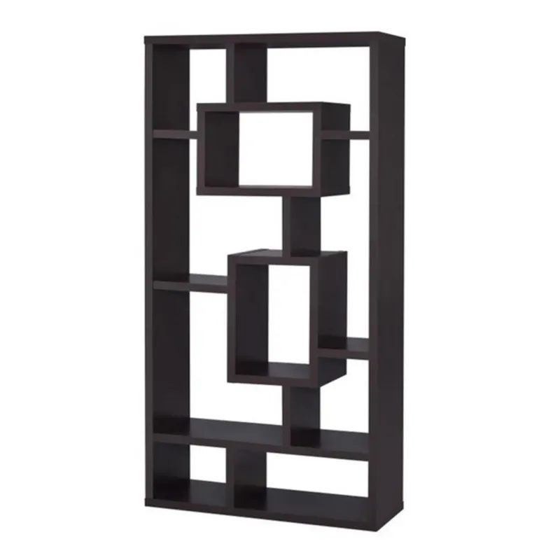 Aesthetic Fine Looking Rectangular Bookcase, Brown By Benzara | Bookcases | Modishstore