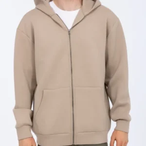 2t Fintray Tall Zip Through Hoodie (mushroom)