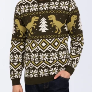 2t Tall Fairisle Christmas Jumper (green novelty)