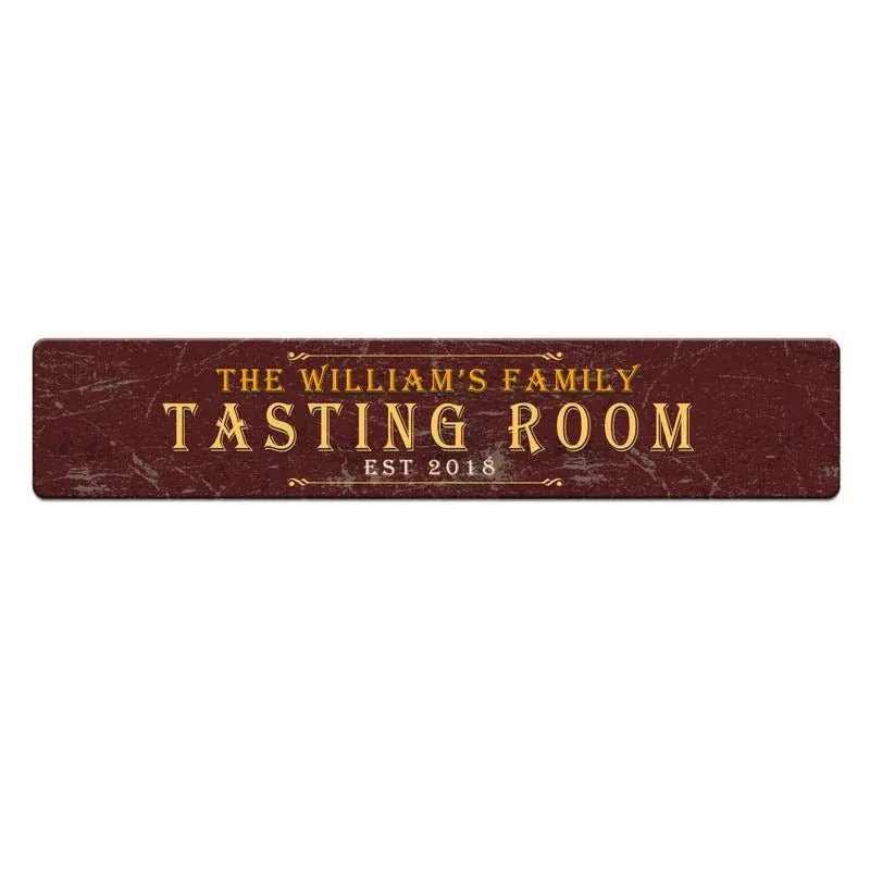 Custom Printed Bar Mat - Tasting Room - 20" x 4" - Bar Products - Bar Mat
