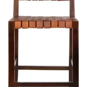 Safavieh Paxton Woven Leather Counter Stool | Counter Stools | Modishstore - 1