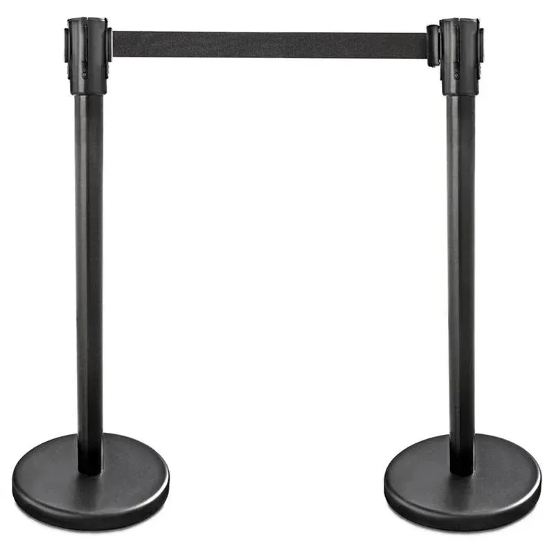 BarConic® 36" Stanchion with 6 1/2" Retractable Belt - Set of 2
