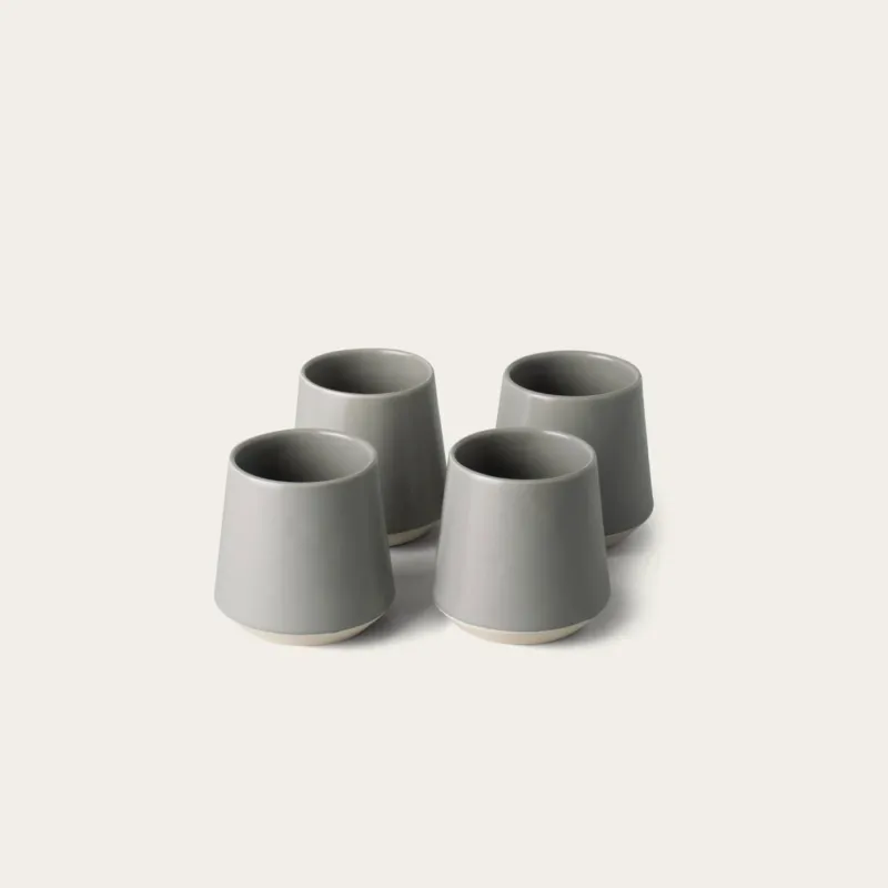 Fable Cups | Semi-Matte Dove Grey